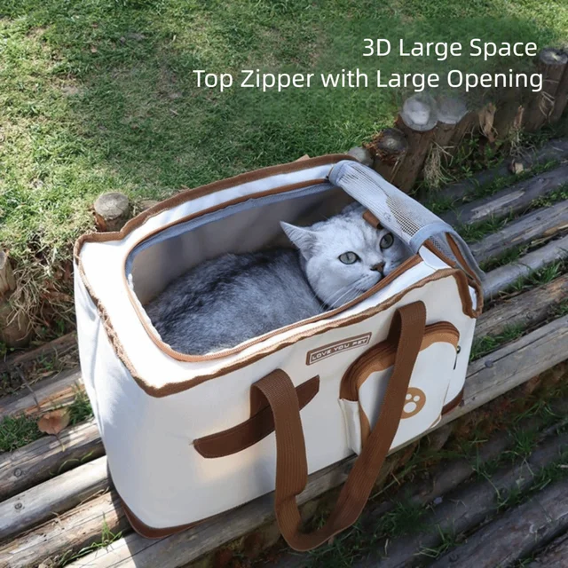Safety Oxford Pet Carrying Handbag Large Capacity Breathable Pet Carrying Bag Portable Waterproof Cat carry supplies Outdoor 2
