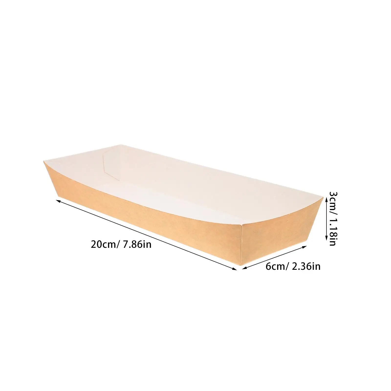 50pcs Disposable Paper Sandwich and Hot Dog Boxes, Kraft Food Boat Trays for Takeout, P... - SKU DPSB1803 - UGI Packaging