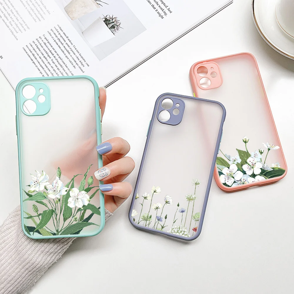 Iphone Lavender Pattern Shockproof Shell, Compatible With Models 11, 12