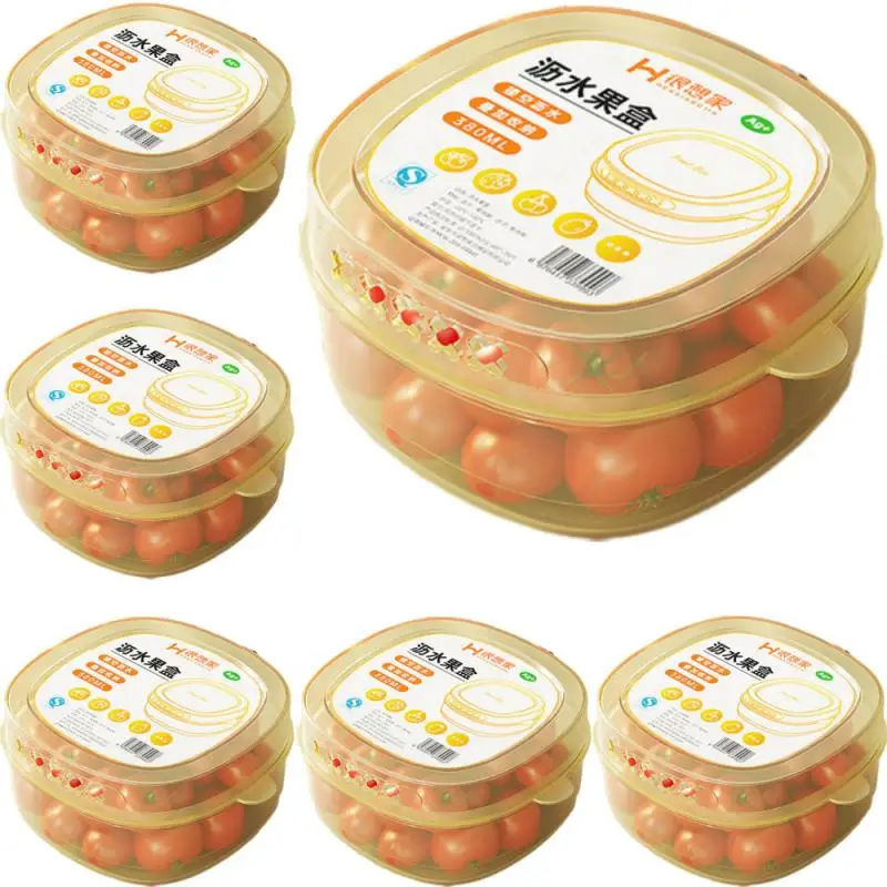 Home Kitchen Drain Basket Vegetable Basket Plastic Double-layer Drain Home Vegetable Basin Fruit Plate Japanese Light Luxury