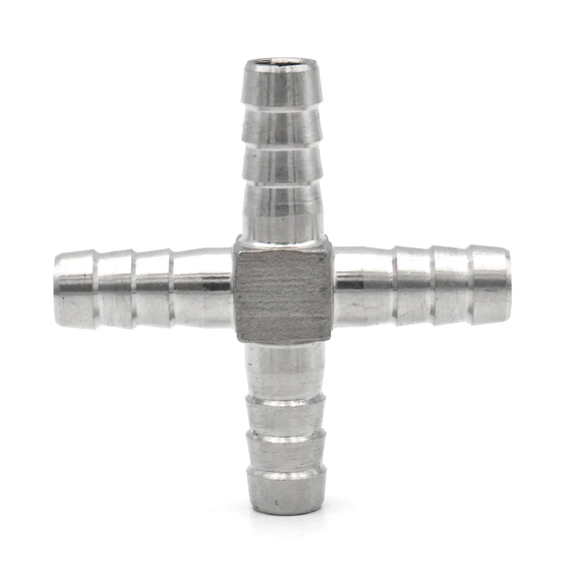 Hose Barb 304 Stainless Steel T L Y Type Cross Three Way 6 8 10 12 14 15 16 19 20 25 32mm Pipe Fitting Connector Hose Tail Barb hose pipe fitting pipe fitting water pipe fitting tee adapter