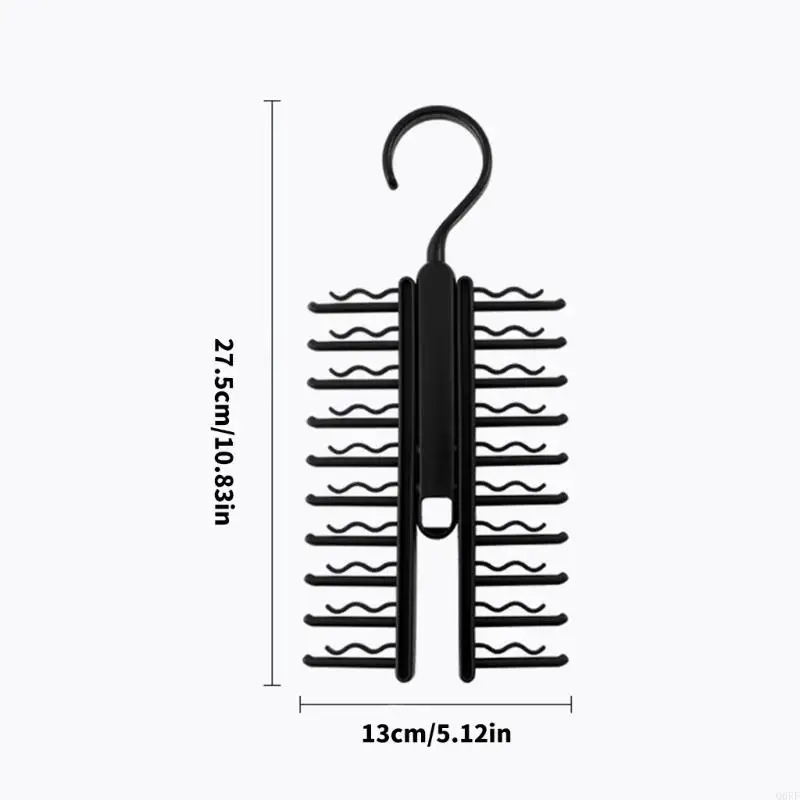 Professional Tie Storage Hanger Organizers with 20 Positions for Easy Selection 6