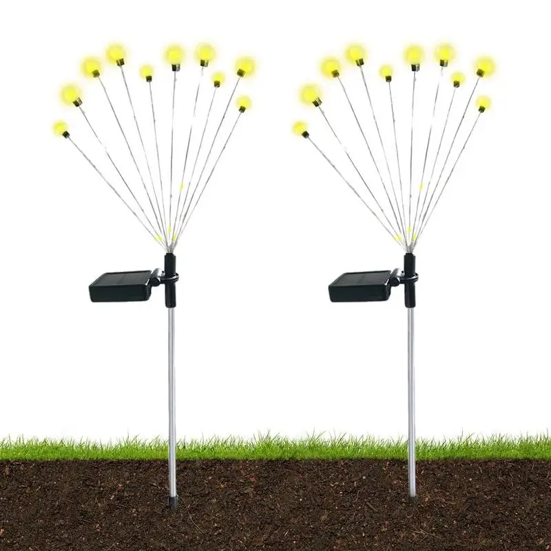 

Solar Firefly Lights 10 LED Solar Firefly Lights Sway By Wind Waterproof Solar Decorative Lights Solar Outdoor Lights For Yard