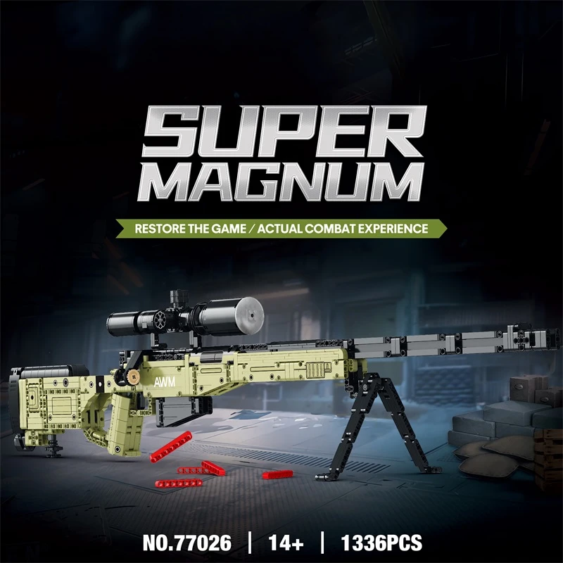 エアーガン AWM SNIPERRIFLE & スコープのセット Shell Eject Nerf Sniper Rifle With Scope - AWM