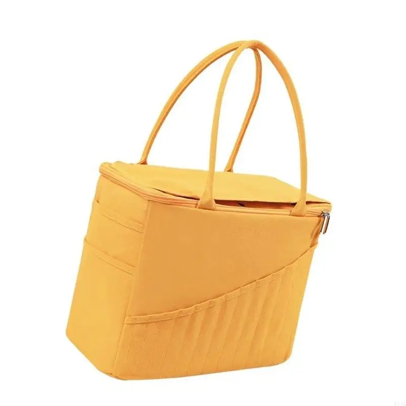 W3JA Crochet Bag Yarn Storage Bag Travel Knitting For Crochet Yarn Hook Needle