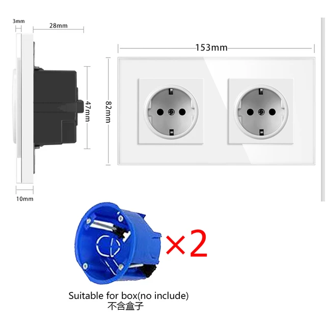 Prise USB EU Norme Européenne Double Port USB Type 153 Prise De