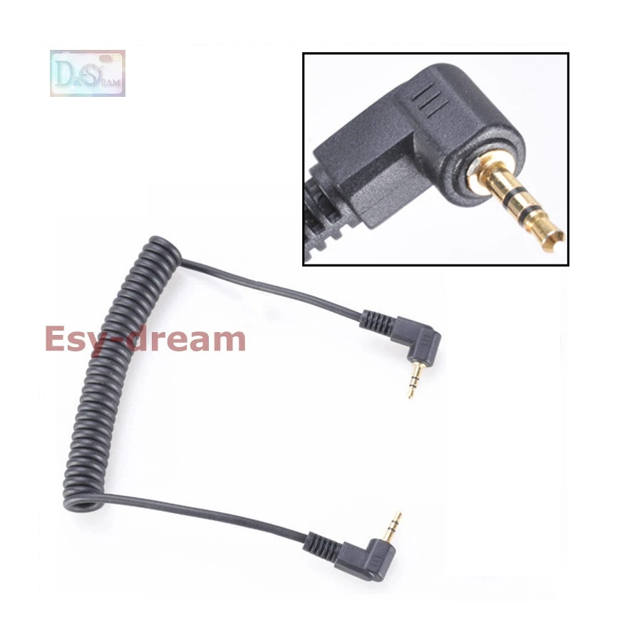 2.5 3.5mm Remote Shutter Release Cable Connecting Cord for Canon R7 R10 850D 800D M6II M5II 250D 90D 80D 1C C1 E3 CB2 Cable C
