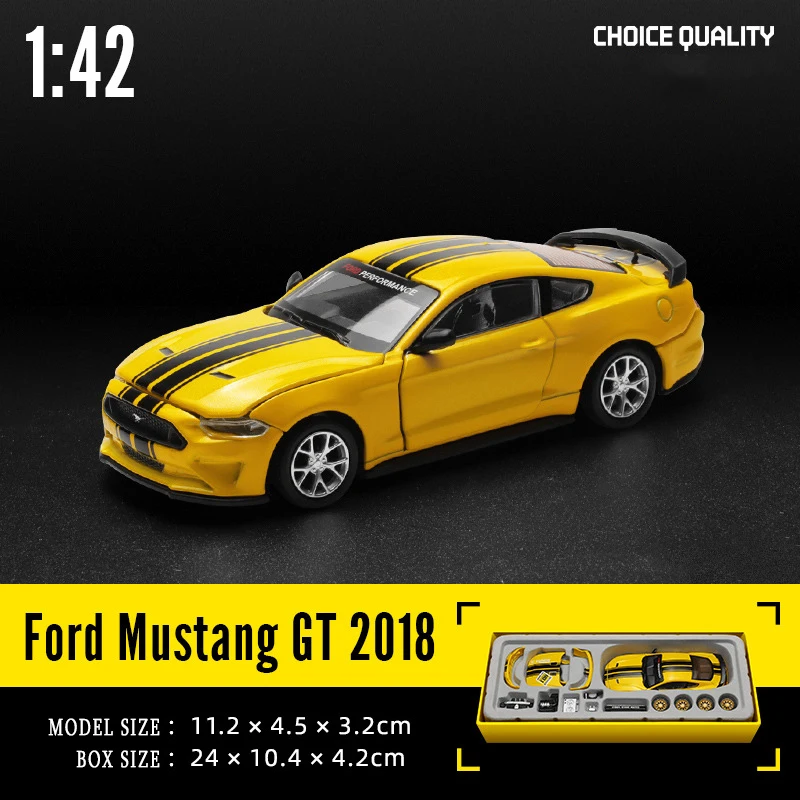 CCA 1:42 2018 Ford Mustang GT Alloy Toy Car Model Racing