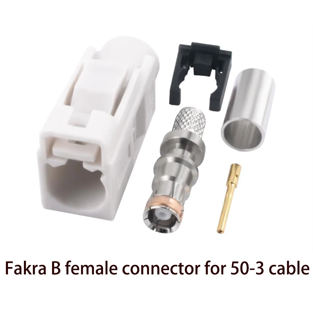 1pc Fakra A/B/C/D/E/F/G/H/I/K/L/M/Z 암 잭 커넥터 크림프 RG58 RG142 RG400 케이블 스트레이트 블루 그린 퍼플 블랙 NEW