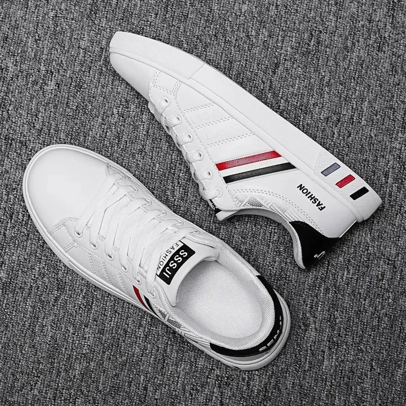 Men's Sports Shoes White Casual Lightweight Breathable Flats