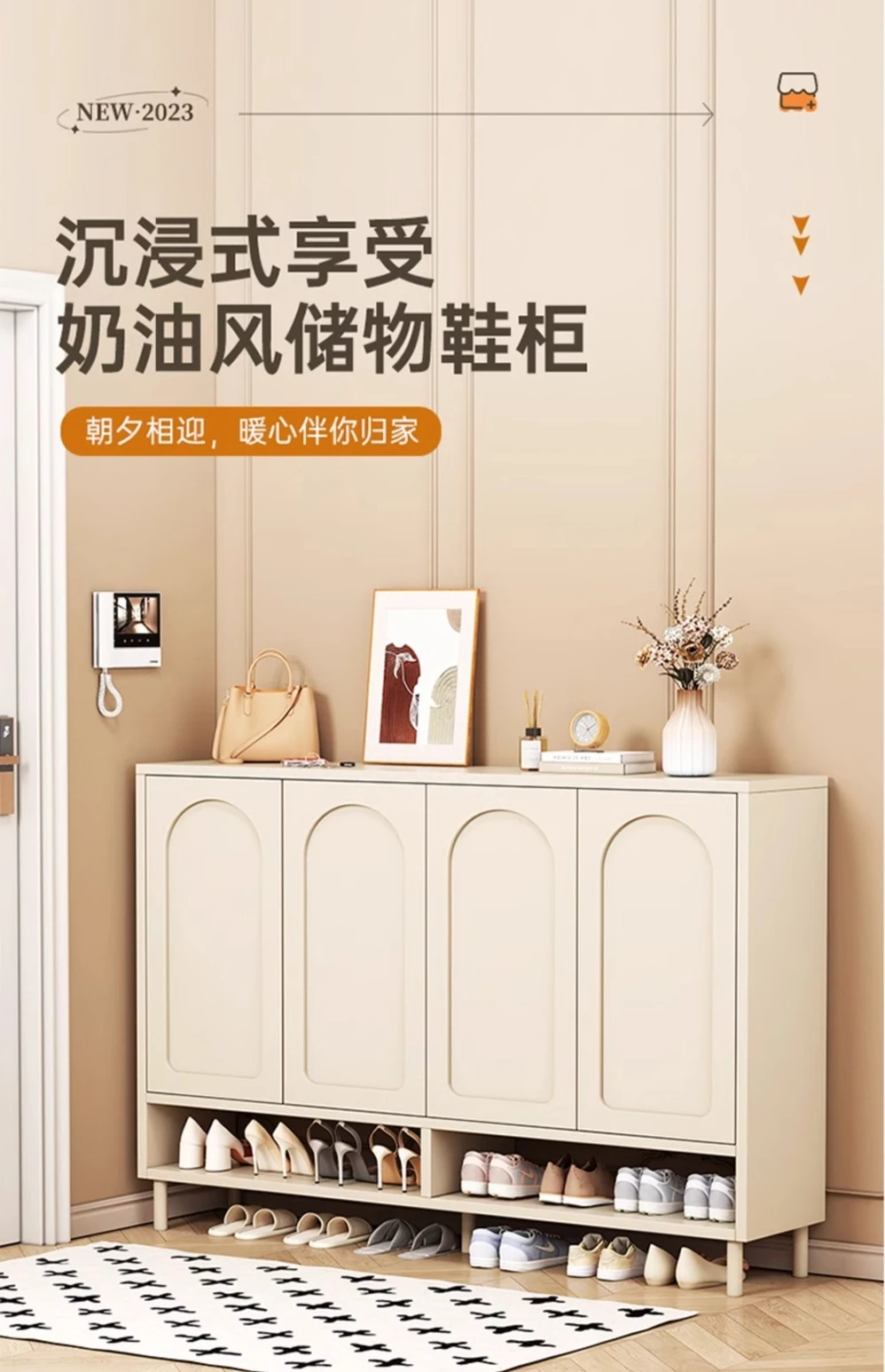 Description Picture 2 of itemNew Shoerack Luxury Brand Copy Bag Completo First Aid Girl Bags Women Shelf Furniture Living Room Cabinets Zapatero Cheap Home