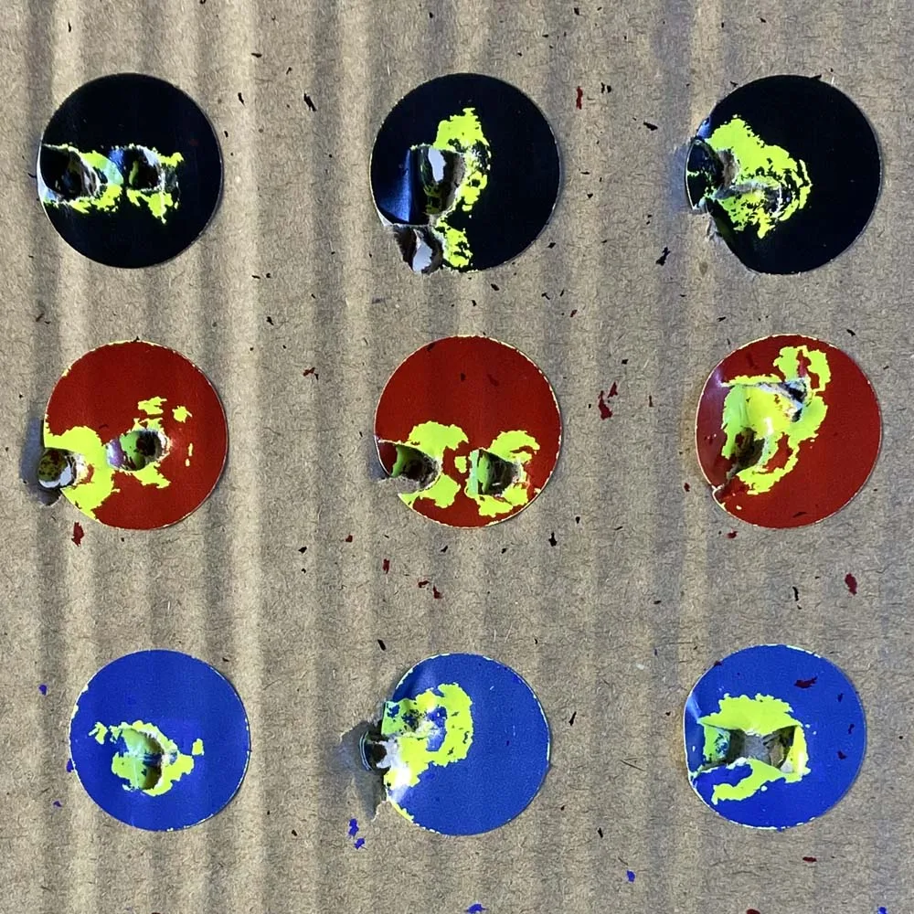 Autocollant Splatter Splash, Cibles Cover-up, Patchs de 1 pouce, 500 points, Outils de tir soignés et légers