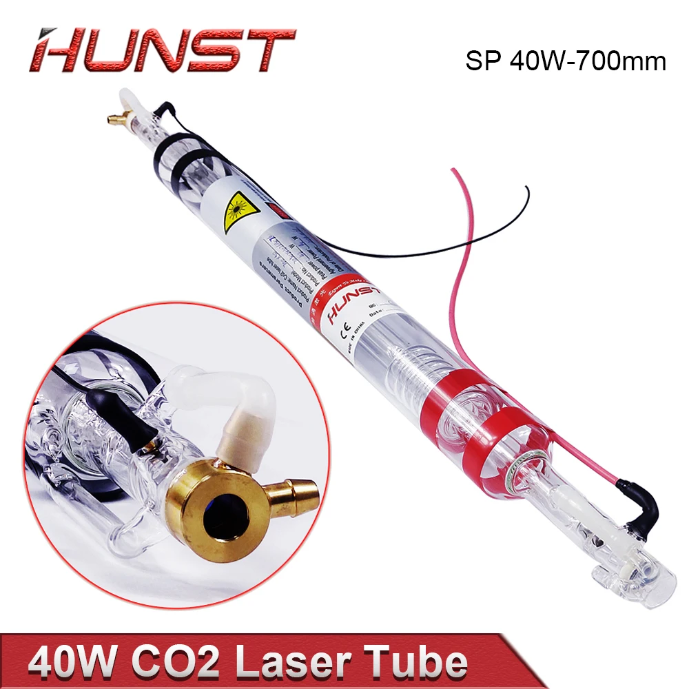Hunst SP 40W Co2 Laser Tube Diameter 50mm Length 700mm for Engraving and Cutting Machine