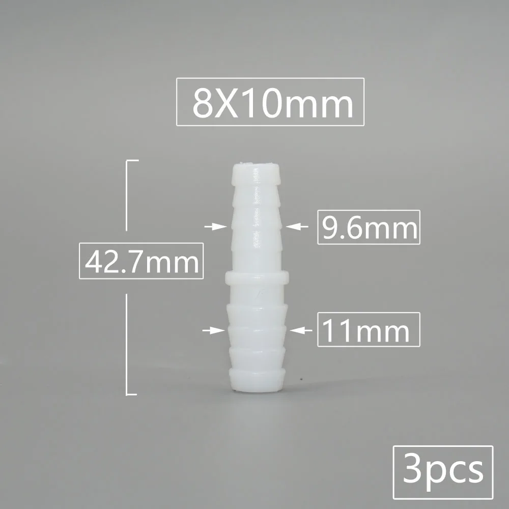 4/6/8/9/10/11/12mm PE Food Grade Direkt Reduzierung Widerhaken Anschlüsse Aquarium Tank Luftpumpe Adapter Bewässerung Schlauch Joint – Detail 12