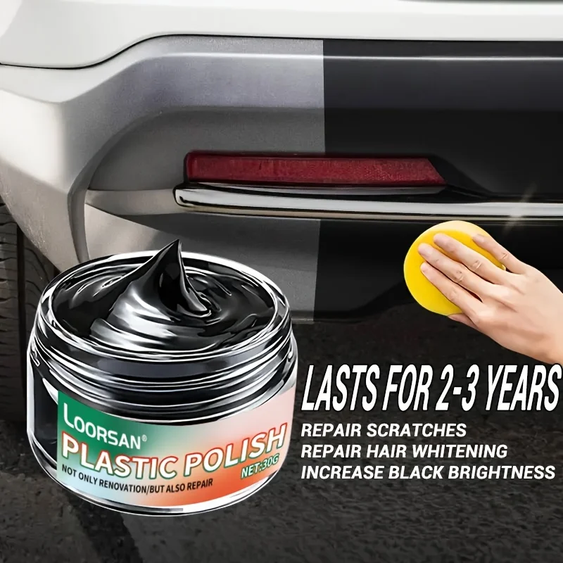 Universal Leather and Plastic Repair Polishing Wax - Automotive interior reconditioning cream for leather/plastic/rubber care 4