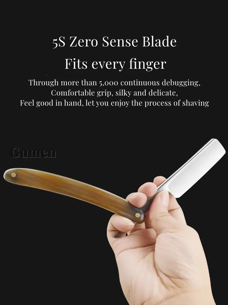 Japanese 440C Steel Straight Edge Sharp Barber Razor Salon Barbershop Shaving Razor Sharp Already Straight Razor For Men 3