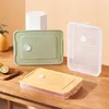 Kitchen Organizer Dumpling Box With Lid Refrigerator Keep Fresh Jiaozi Storage Box Transparent Dumpling Food Storage Container 6