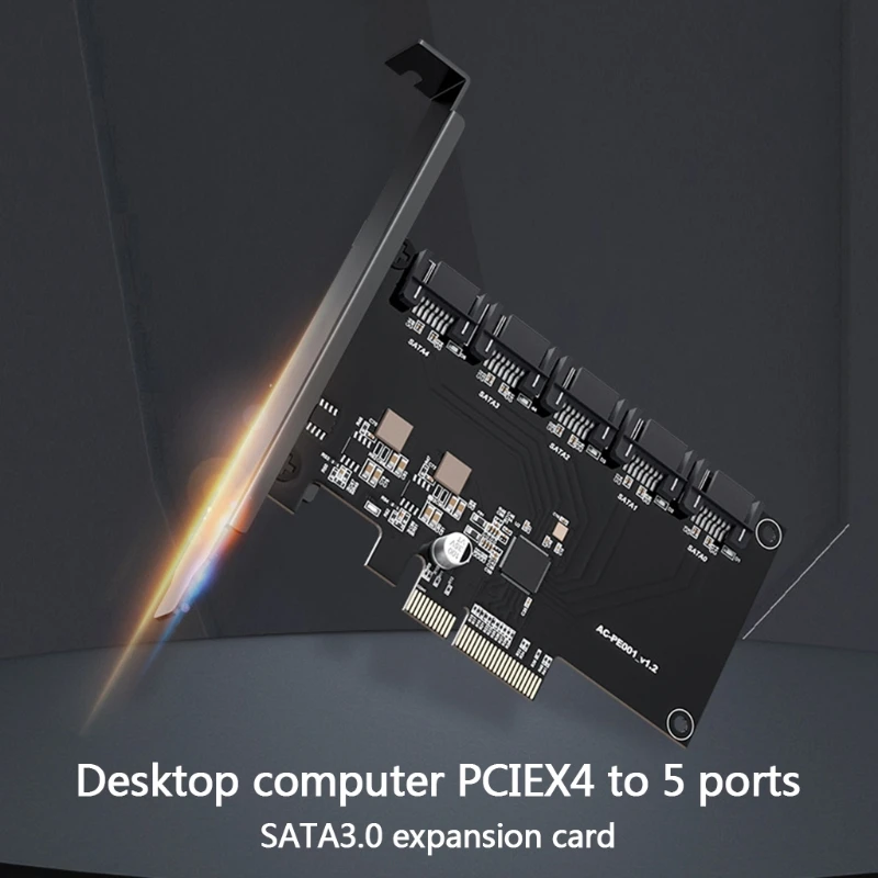 

PCIe Card Port Controller Expansion Card with Standard Bracket 6Gbps PCIe to Host Controller