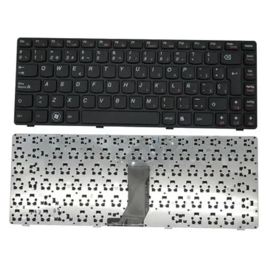 

New laptop keyboard For Lenovo Z470 Z475 Z370 Z470A Service Spanish black frame