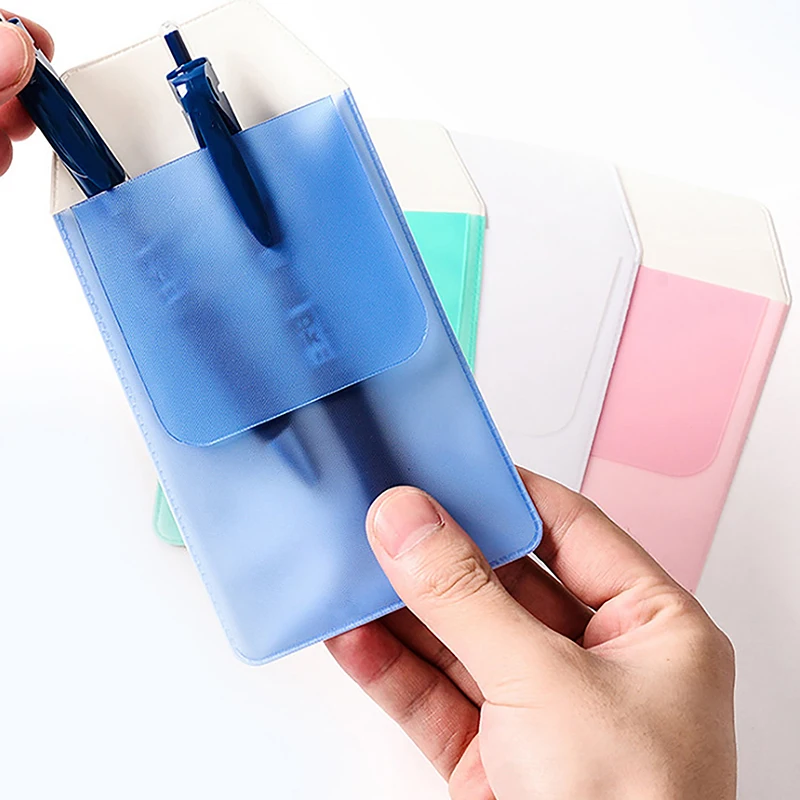 

1 Pc New Colorful PVC Pocket Protector Leak-Proof Pen Pouch Stationery Doctors Nurses Bag For Pen Leaks Office Hospital Supplies