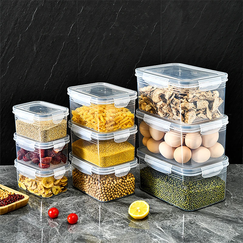 Kühlschrank Konservierung sbox transparente Doppels chicht große Kapazität versiegelte Box Gemüse und Obst Lebensmittel qualität Abfluss box