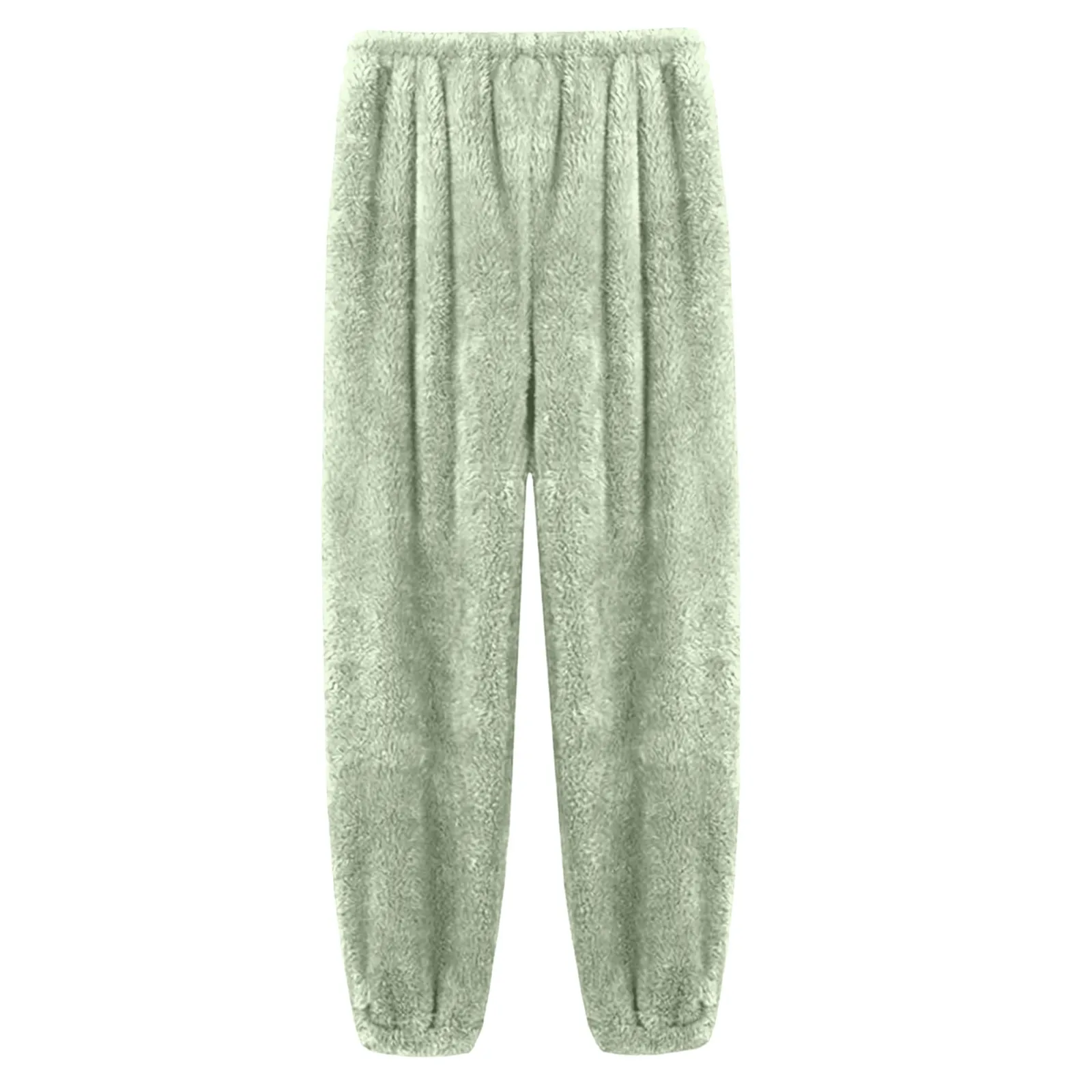 Damen Samt Schlafanzughose Mit Elastischem Bund Für Zuhause_voghion.com