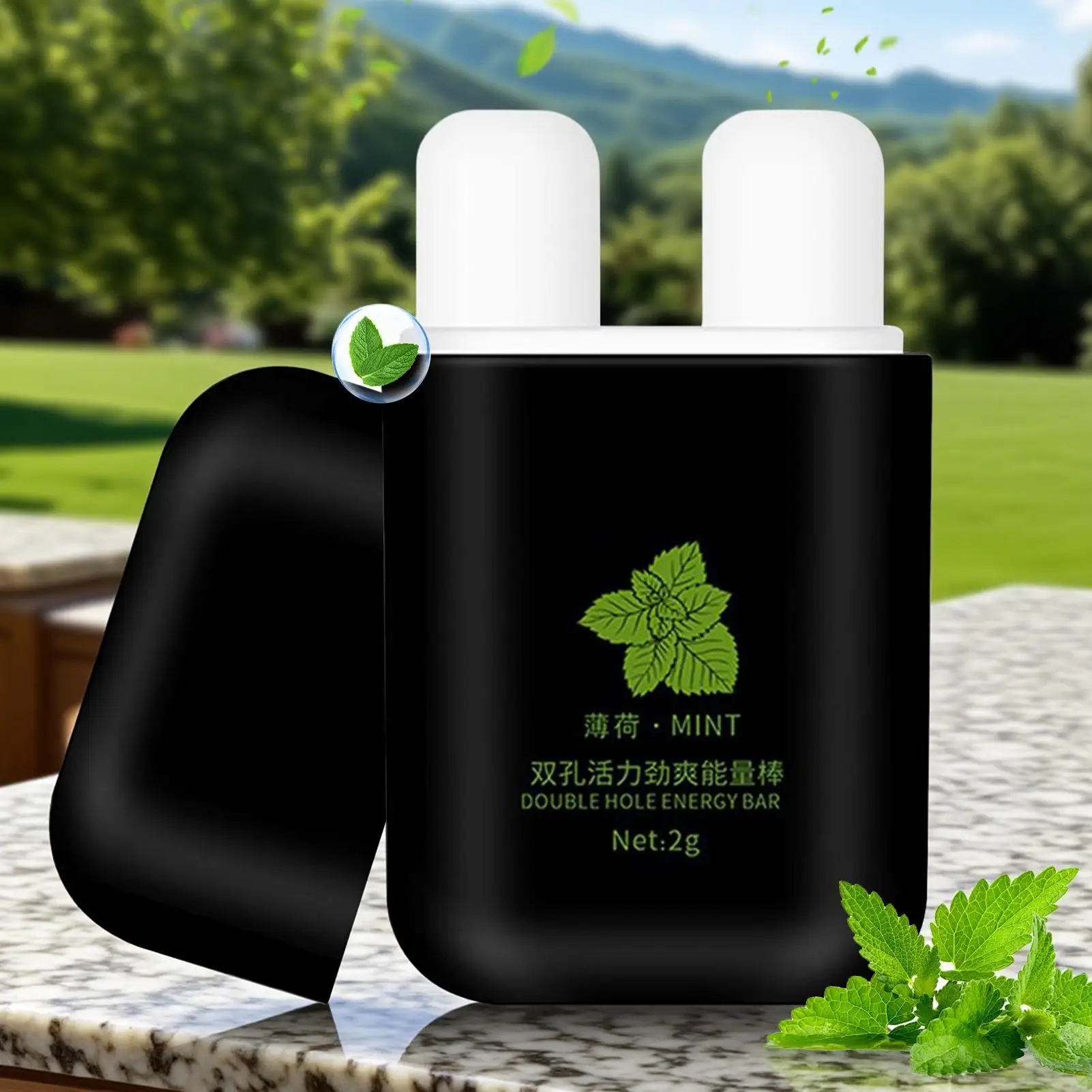 Double-Hole Tube Nasal Inhaler Stick For Energetic Inhaling Nasal Inhaler With Refreshing Sensation For Studying & Overtime Work