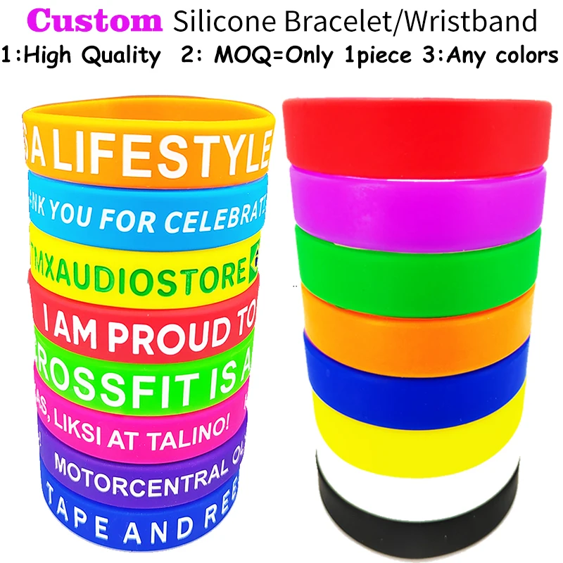 1PieceCustomSiliconeWristbandsPersonalizedNamePhoneNumber