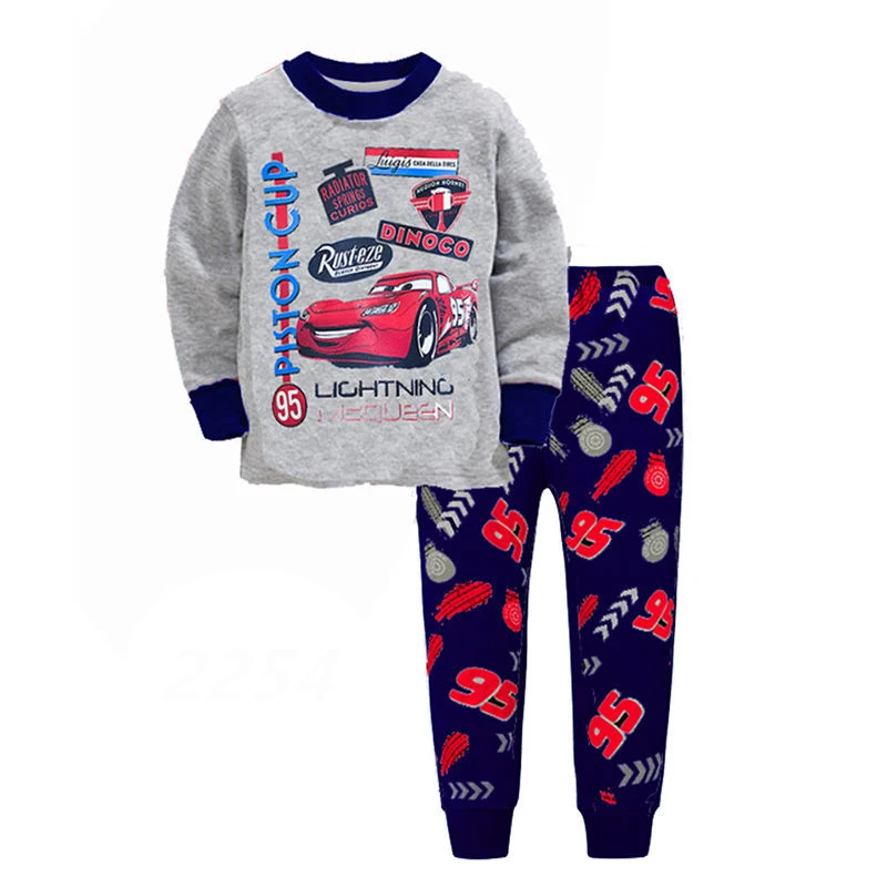 HOT 2pcs/set Children's Pajamas Sets Lightning Mcqueen Girls Boys