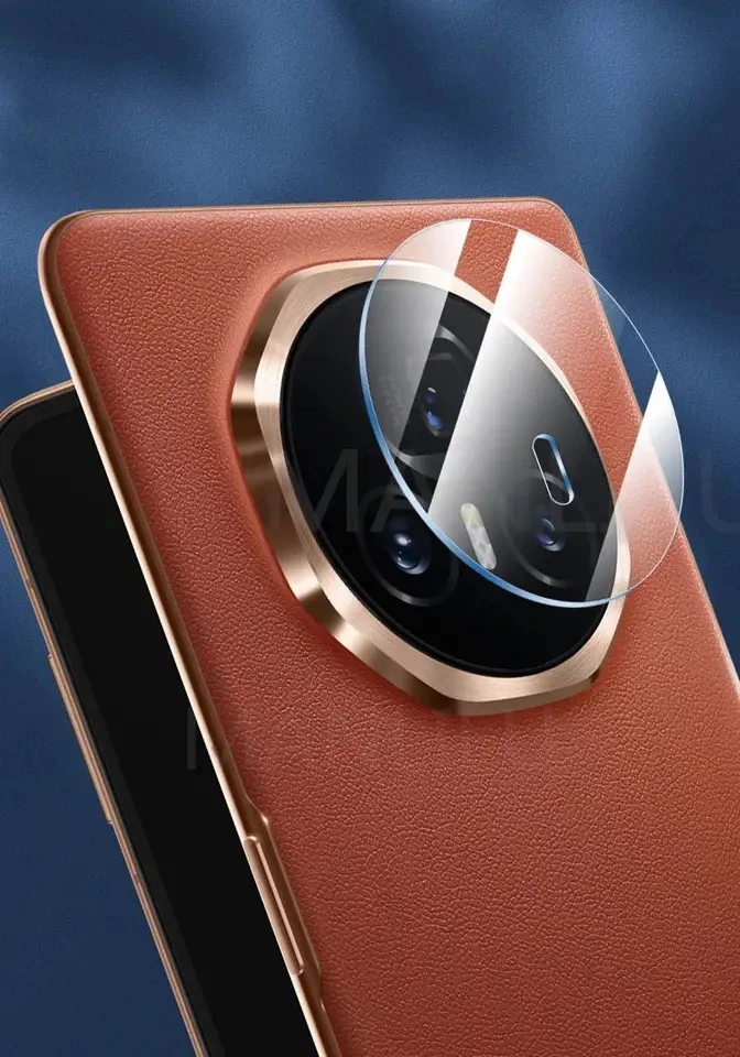 Premium 3D Tempered Glass Camera Protector with Metal Rear Ring