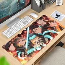

90x40CM Large Fire Force Gaming Keyboard Mouse Pad Computer Gamer Tablet Desk Mousepad With Edge Locking Office Play Mice Mats