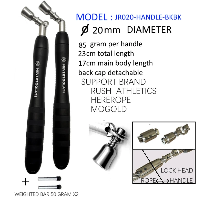 click lock head jump rope handle AND ROPE heavy skip rope accessories spare part same as ra IGNITE jump rope
