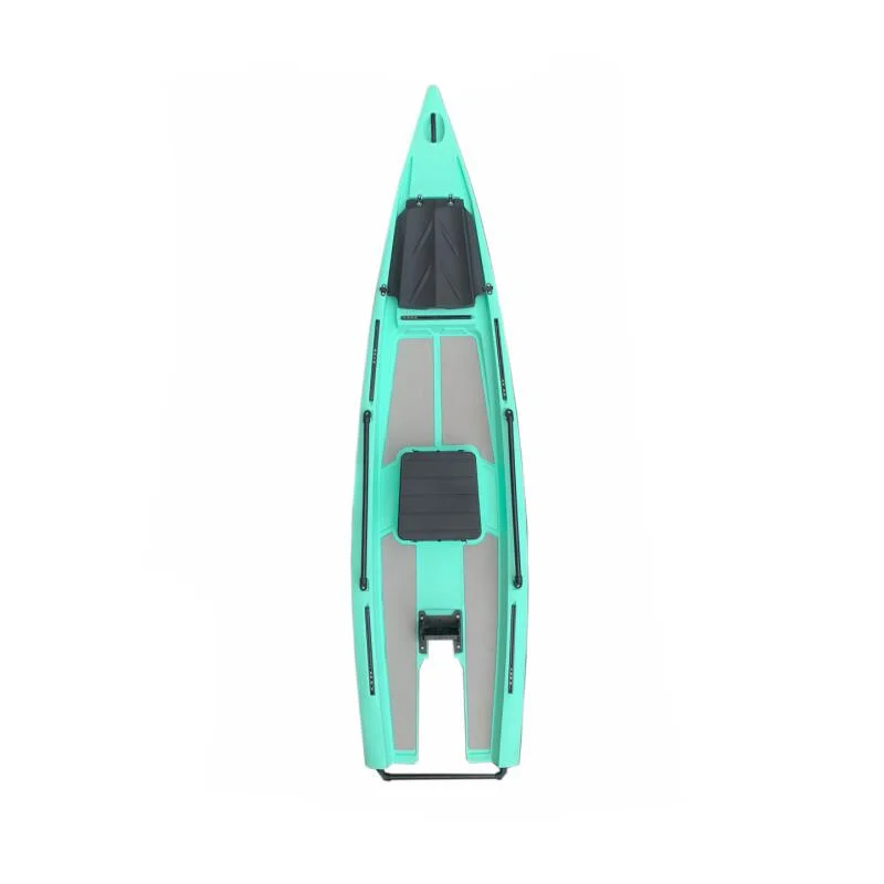 zero pedal solo skiff boats fishing canoe/kayak with electric motor kayak pedal pedal kayak chinese first pdl plastic boat manufacturer fishing kayak with pedal