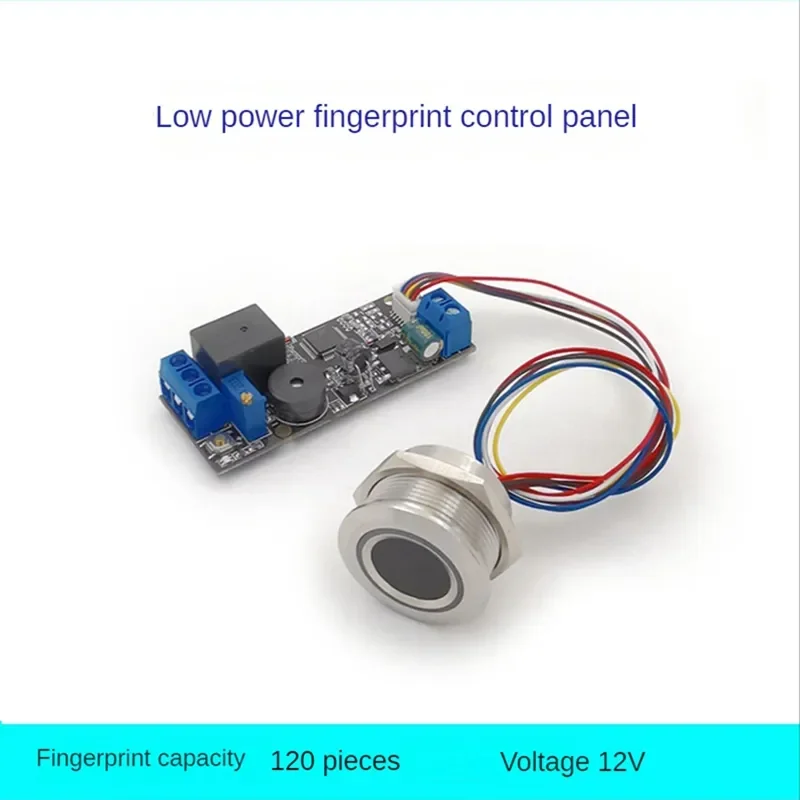 R503 Circular Round RGB Ring Indicator LED Control DC3.3V MX1.0-6Pin Capacitive Fingerprint Module Sensor Scanner, 19Mm 4