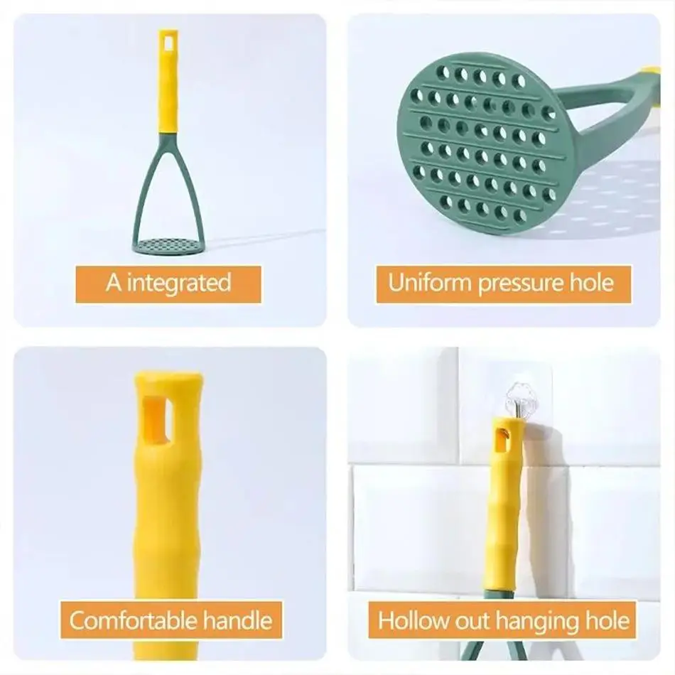 1 Pcs Kitchen PP Pressed Potato Masher Ricer Puree Juice Maker Potato Pusher Smooth Mashed Potatoes Crusher Fruit Tools Supplies 6