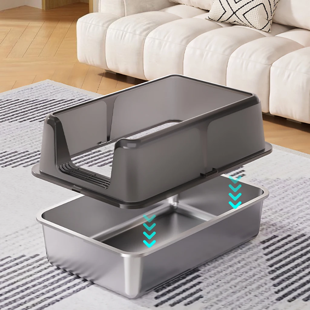 Stainless Steel Cat Litter Box 4