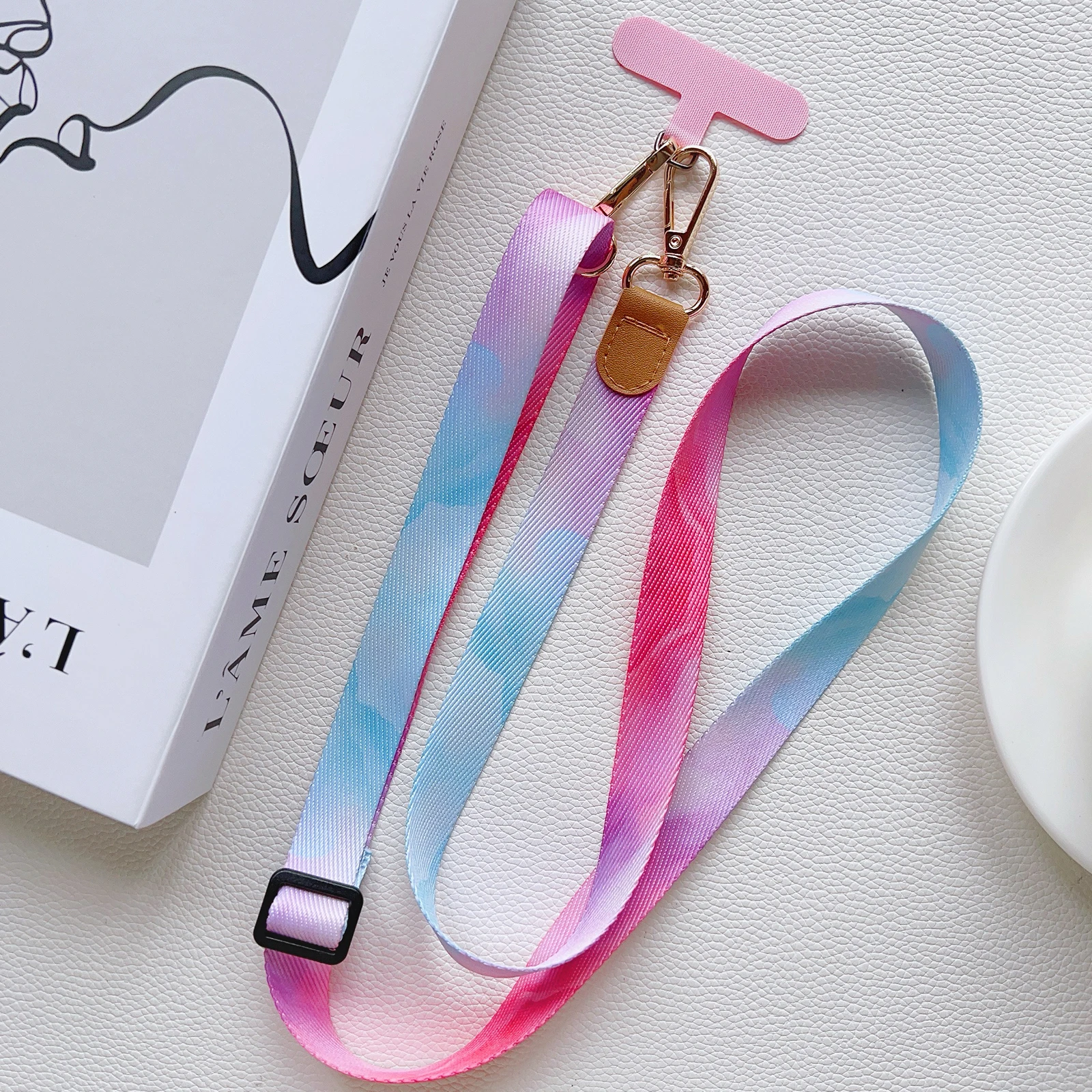 Retro Pattern Crossbody Phone Strap with Adjustable Length - Universal Antilost Neck Lanyard