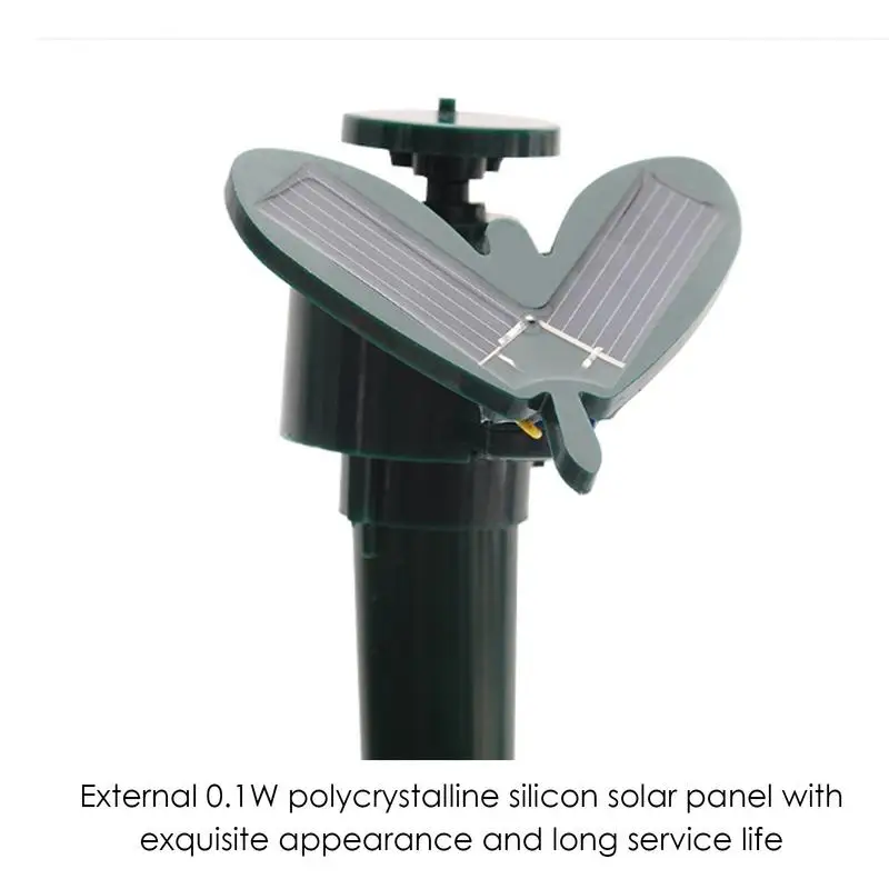 Solar Powered Butterfly Fluttering Water Proof Solar Butterflies Durable Garden Ornaments With Double-Sided Print For Home