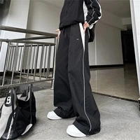 Plus Size Retro Baggy Pant For Women Petchwork Elastic High Waist Y2K Fashion Joggers Pants Lady Casual Streetwear Chic Trousers - Image 3