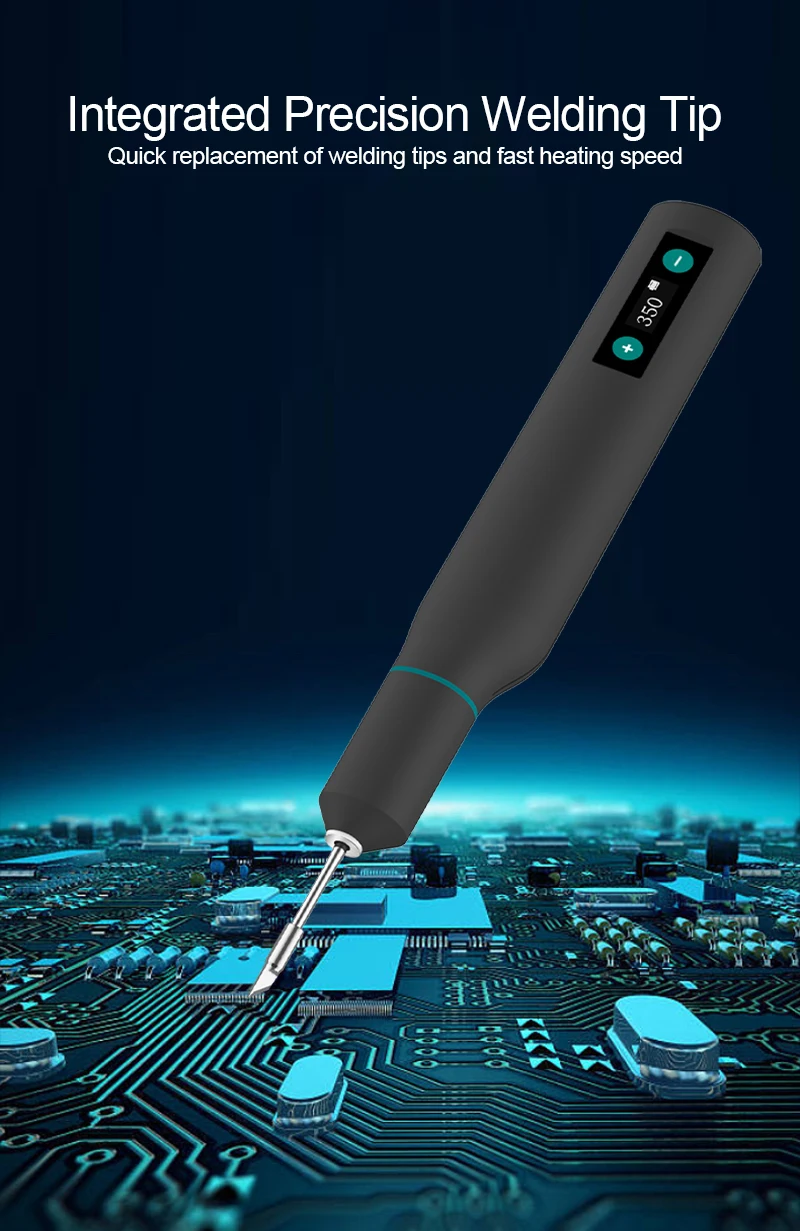 QUICK TS1 스마트 휴대용 납땜 인두 통합 정밀 용접 팁 LCD 디스플레이, 안정적인 온도, 수리 도구