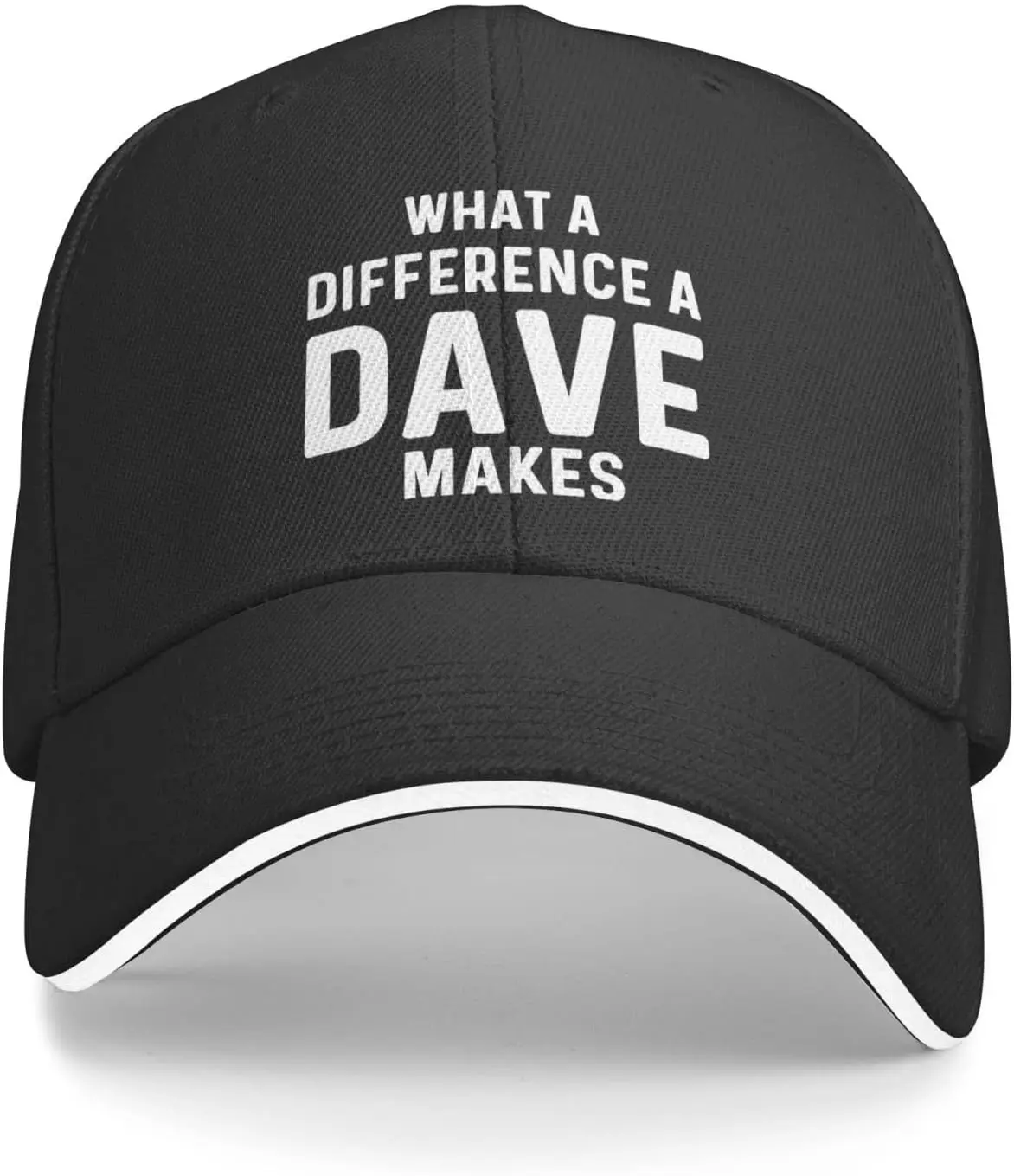 

What A Difference A Dave Makes Hat Men Baseball Hat Cute Caps