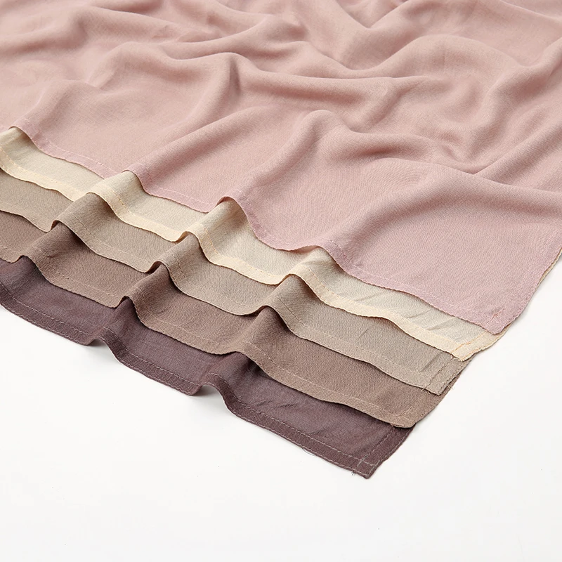 New 170*70cm Muslim Modal Hijab Rayon Cotton Shawls For Women Plain Scarf Solid Color Headscarf Islamic Turban Headband Veils