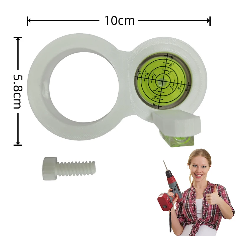 Small Circular Bubble Level Precision Portable Drill Level Round Measuring Layout Tool For Workshop White Mini Spirit Level Accs