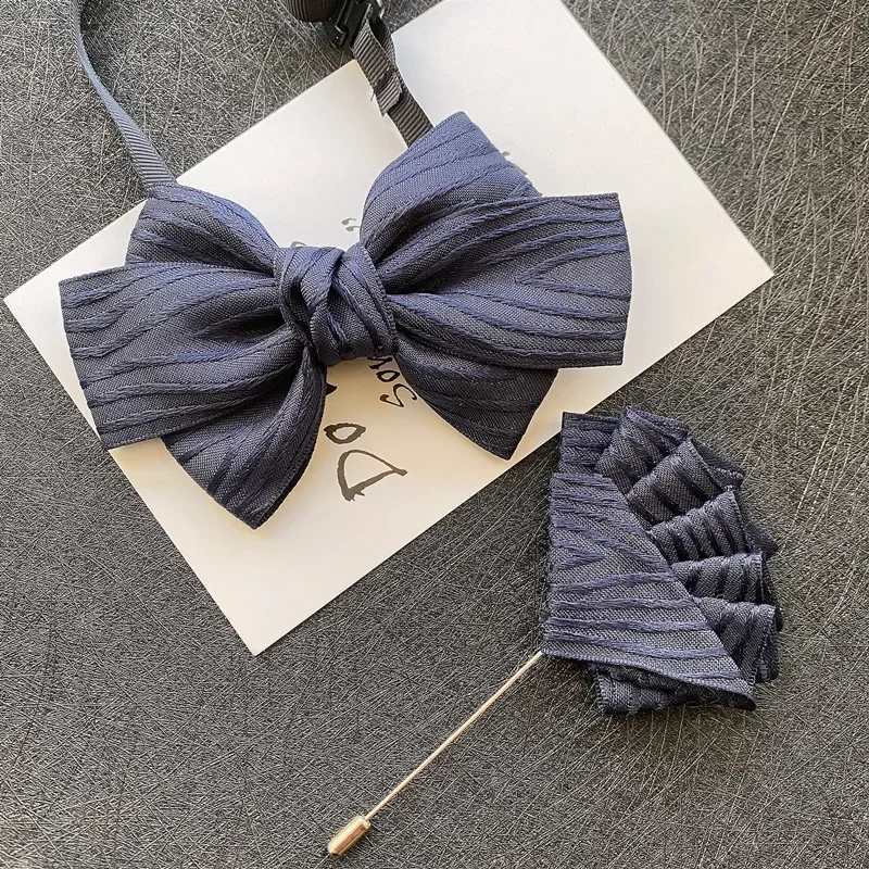 Reusable business good fashion blue red wool Women children velvet boy girl men flexible green color bow tie black accessories