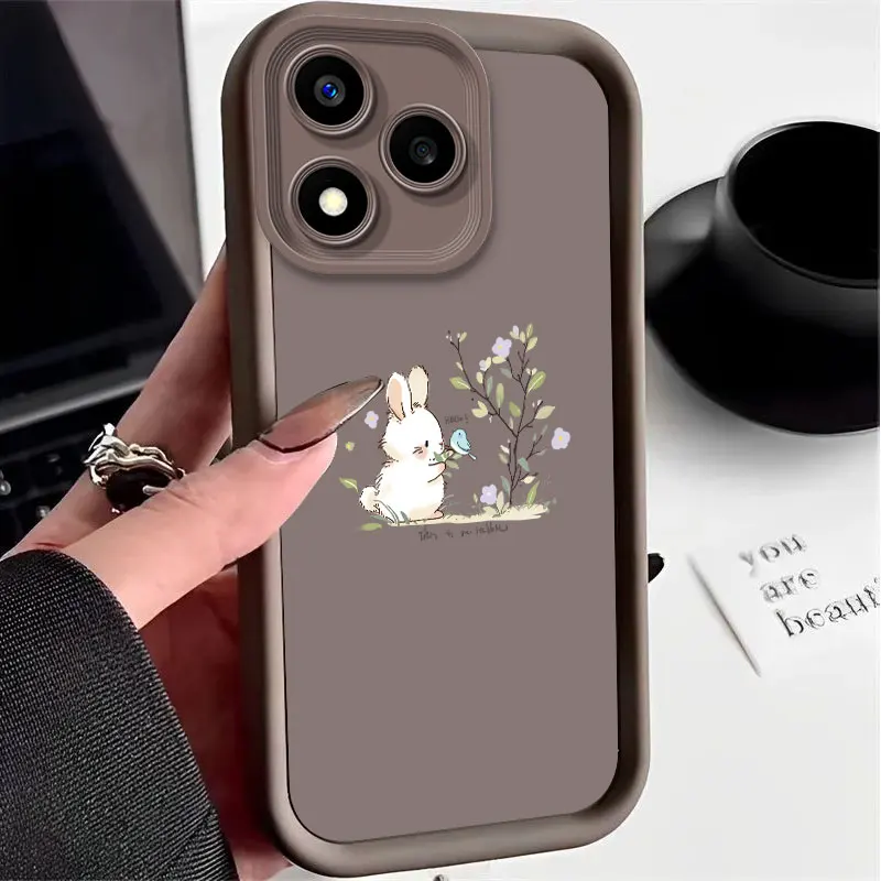 Cute Rabbit Pattern Shockproof Silicone Case – Flexible Protective Cover