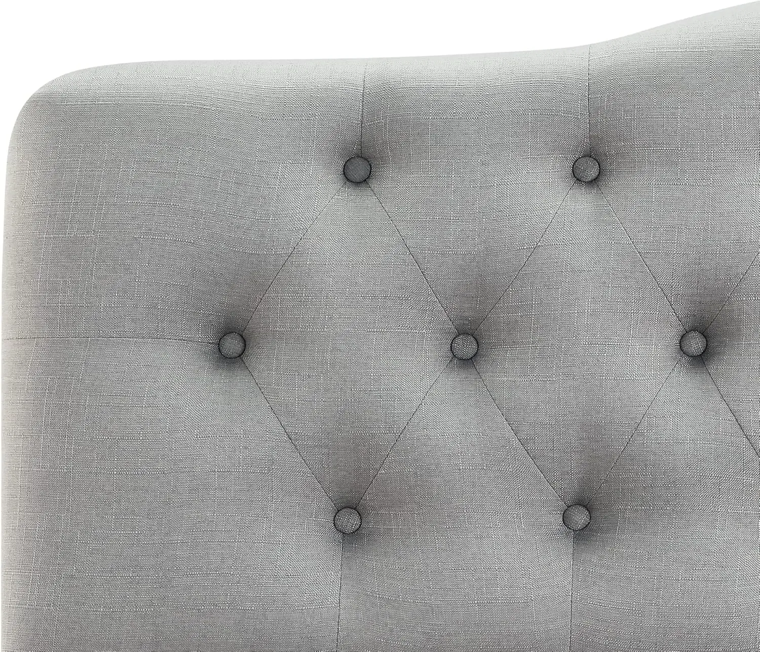 Darax Linen Upholstered Headboard-Modern-Adjustable Height-Button Tufting, Queen, Gary