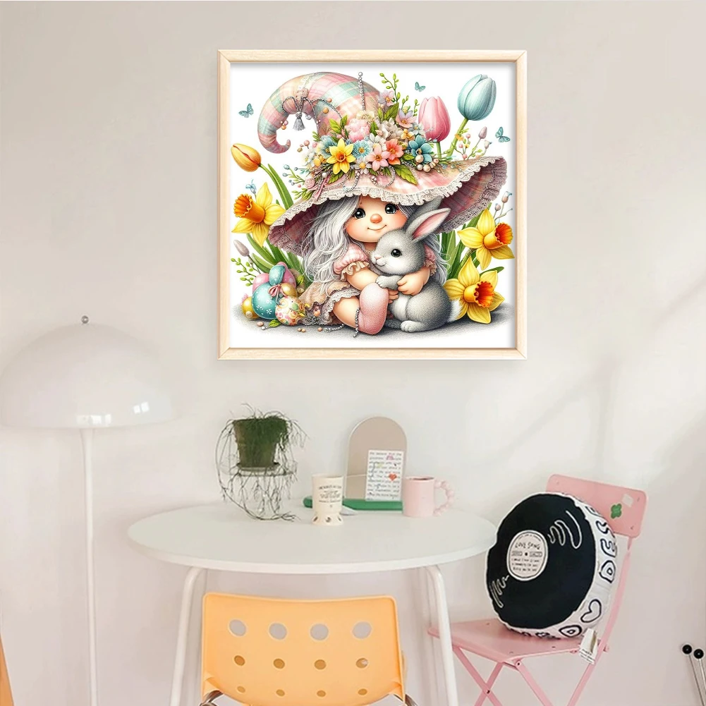 Cross stitch kit Full Embroidery Eco-cotton Thread 11CT Printed Gnome Cross Stitch Kit Art Decor