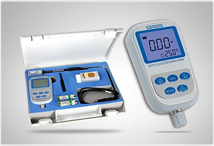 

Shanghai Sanxin SX713 portable conductivity, TDS, salinity, resistivity measuring instrument, 2301T- conductivity electrode.