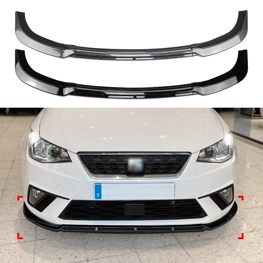 

For Seat Ibiza Standard MK5 FR MK5 2017 2018 2019 2020 2021 Front Bumper Lip Lower Diffuser Splitter Canard Spoiler Body Kit