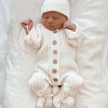 Knitted Baby Romper 1